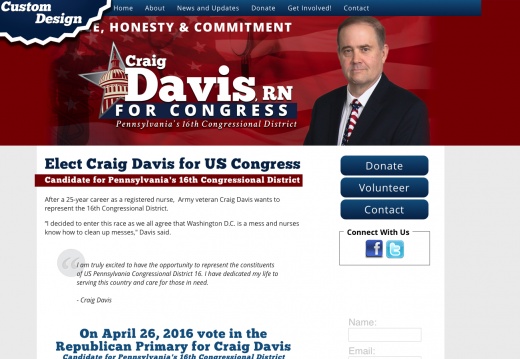 Craig Davis for US Congress Candidate for Pennsylvania's 16th Congressional District