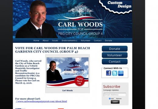 Carl Woods for Palm Beach Gardens City Council