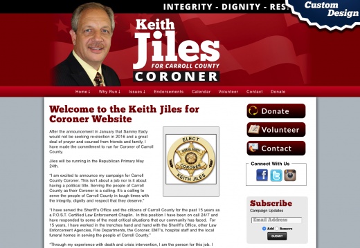 Keith Jiles for Coroner (12682 visits) Keith Jiles for Coroner