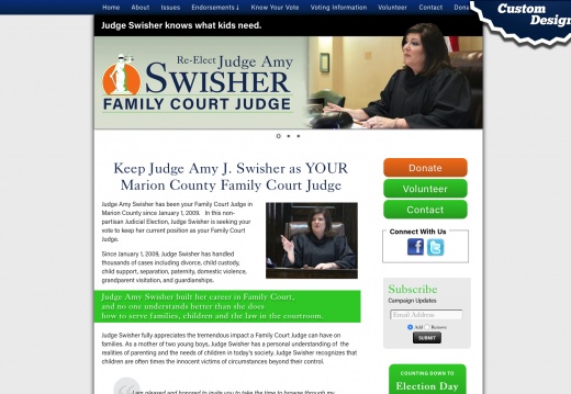 Judge Amy J Swisher for Marion County Family Court Judge