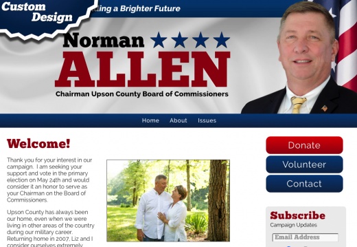 Norman Allen for Chairman Upson County Board of Commissioners