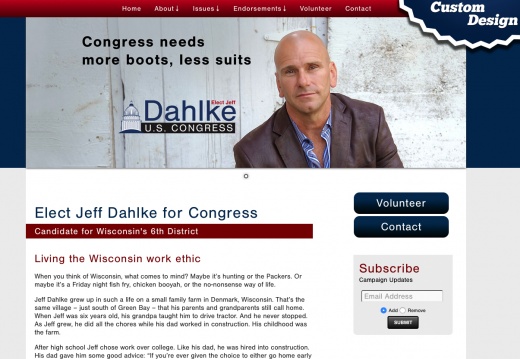 Elect Jeff Dahlke for Congress (15980 visits) Elect Jeff Dahlke for Congress