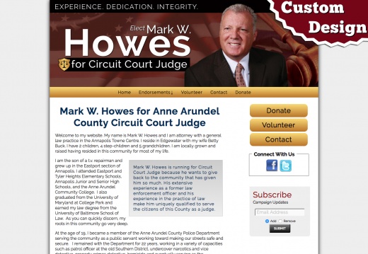 Mark Howe for Judge (17901 visits) Mark Howe for Judge