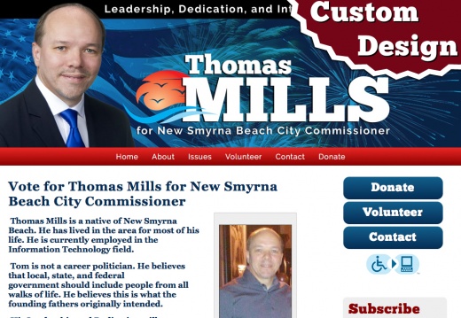 Thomas Mills for New Smyrna Beach City Commissioner