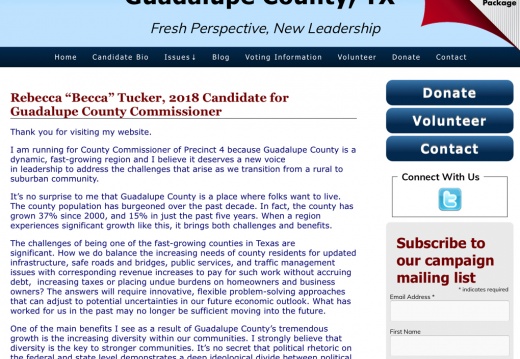 Elect Rebecca 'Becca' Tucker Guadalupe County Commissioner