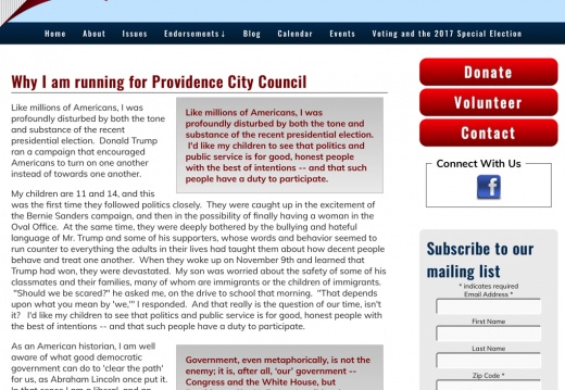 Mark Santow for Providence City Council Ward 3 
