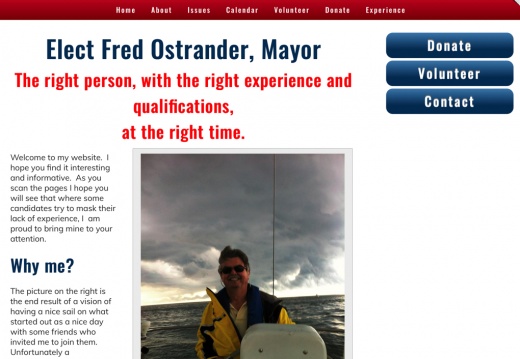  Elect Fred Ostrander Mayor of Vermilion