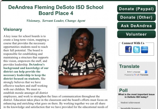 DeAndrea Fleming for DeSotoISD School Board Place 4