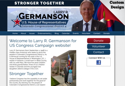 Larry R. Germanson for US Congress (5158 visits) Larry R. Germanson for US Congress
