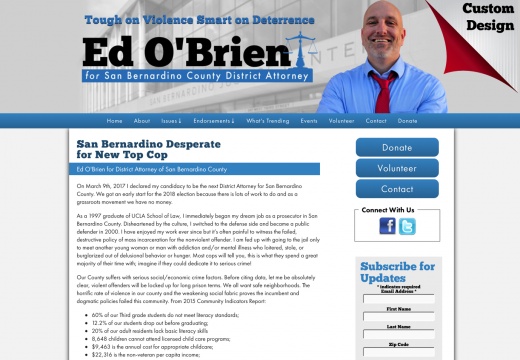 Ed O'Brien for District Attorney of San Bernardino County