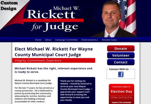 Michael W. Rickett For Wayne County Municipal Court Judge Integrity