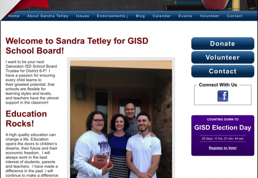 Sandra Tetley for GISD School Board District 6-F