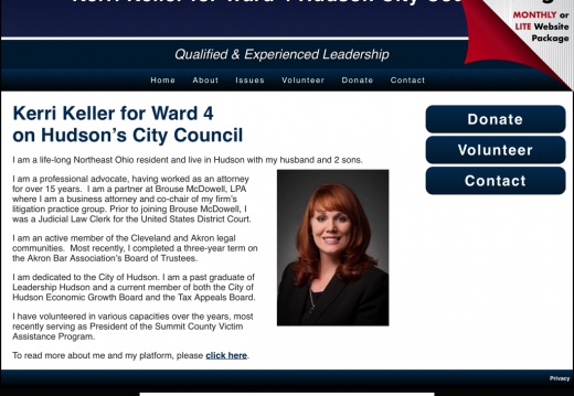 Kerri Keller for Ward 4 Hudson City Council