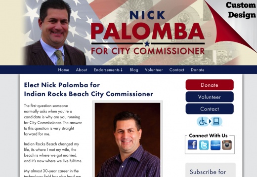 Nick Palomba for Indian Rocks Beach City Commissioner