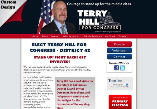 Terry Hill for Congress District 42 (4617 visits) Terry Hill for Congress District 42