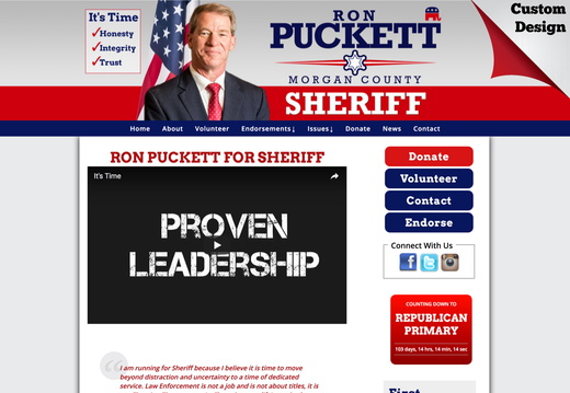 Ron Puckett for Sheriff (5450 visits) Ron Puckett for Sheriff