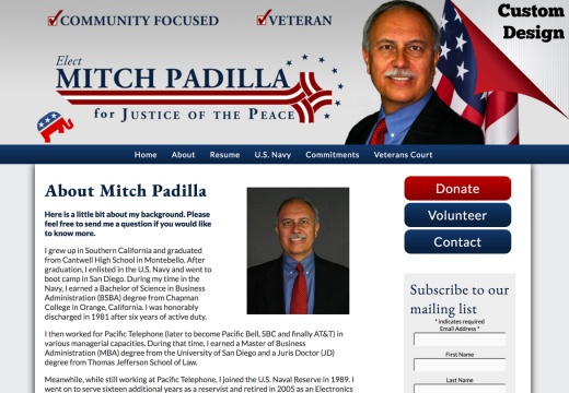 Mitch Padilla for Justice of the Peace (4604 visits) Mitch Padilla for Justice of the Peace