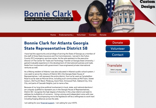 Bonnie Clark for Atlanta Georgia State Representative District 58