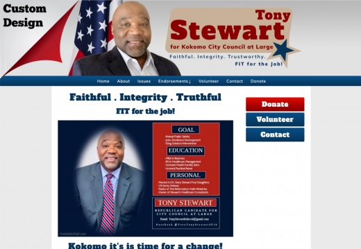 Tony Stewart for City Council (1807 visits) Tony Stewart for City Council