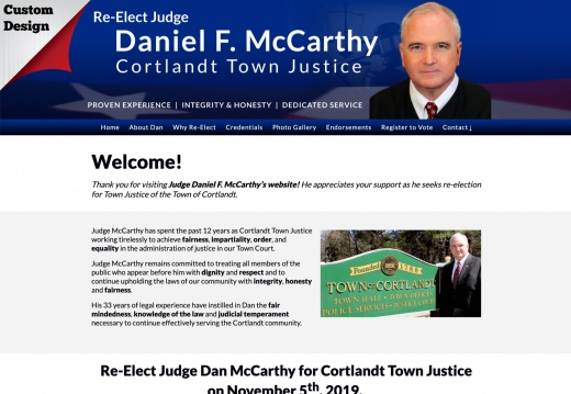 Re-Elect Judge Dan McCarthy for Cortlandt Town Justice