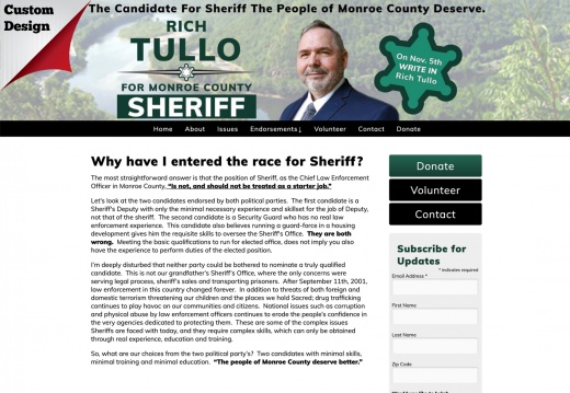 Rich Tullo for Monroe County Sheriff (2514 visits) Rich Tullo for Monroe County Sheriff