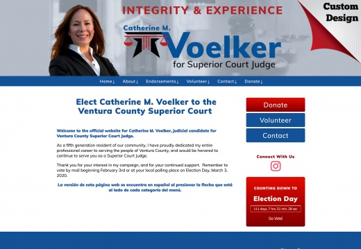  Elect Catherine M. Voelker to the Ventura County Superior Court