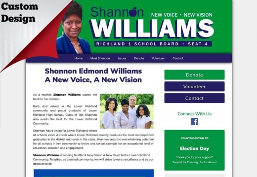 Shannon Edmond Williams fpr School Board (1500 visits) Shannon Edmond Williams fpr School Board