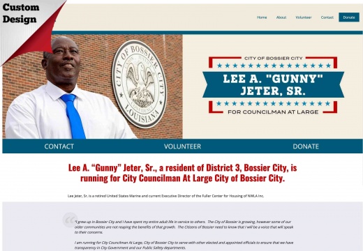 Lee Jeter, Sr for City Councilman At Large City of Bossier City