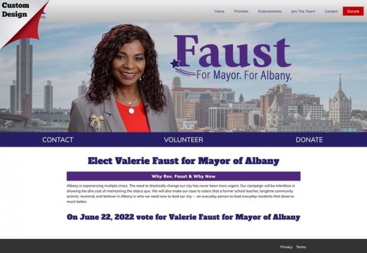 Valerie Faust for Mayor of Albany