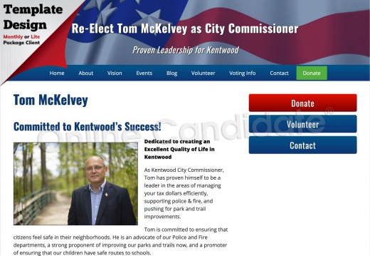  Re-Elect Tom McKelvey as City Commissioner