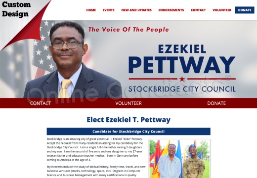 Ezekiel T. Pettway for Stockbridge City Council