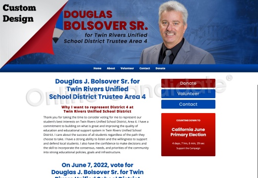 Douglas J. Bolsover Sr. for Twin Rivers Unified School District Trustee Area 4