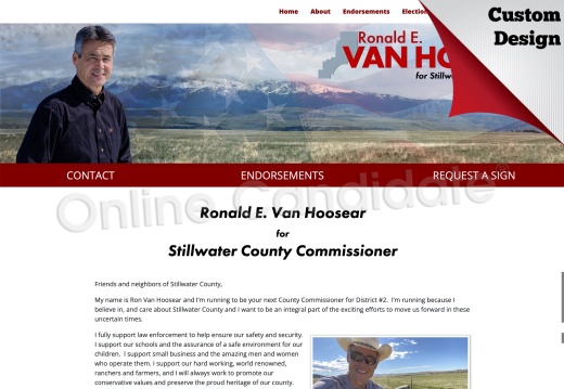 Ronald E. Van Hoosear for Stillwater County Commissioner