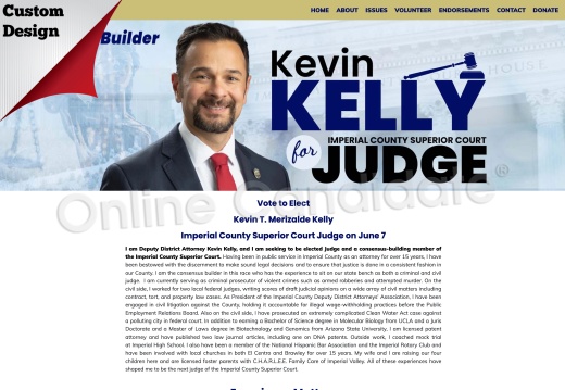 Kevin T. Merizalde Kelly for Imperial County Superior Court Judge