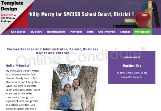  Philip Muzzy for SMCISD School Board, District 1 