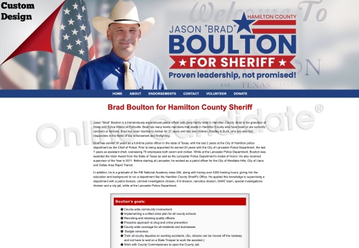 Brad Boulton for Hamilton County Sheriff