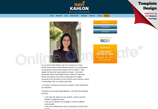 Navi Kahlon for Tracy School Board
