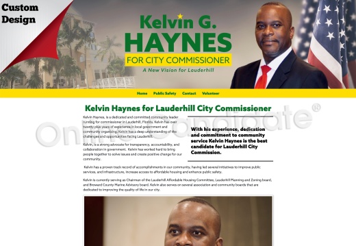 Kelvin Haynes for Lauderhill City Commissioner