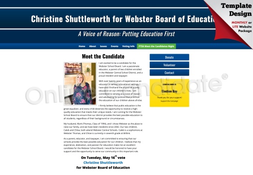  Christine Shuttleworth for Webster Board of Education 