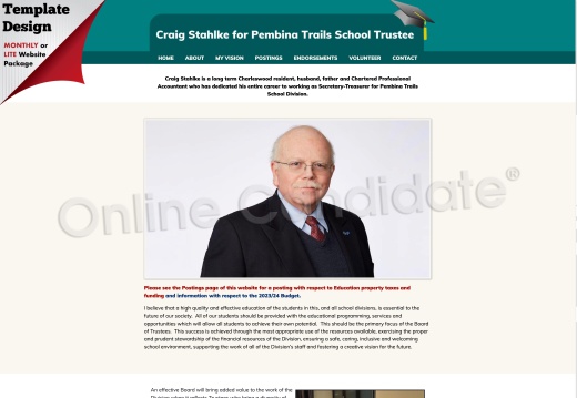 Craig Stahlke For Pembina Trails School Trustee, Ward 1