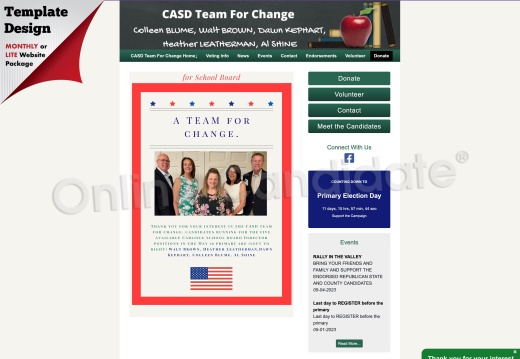 CASD Team - Slate Campaign website