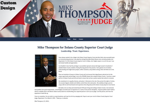 Mike Thompson for Solano County Superior Court Judge