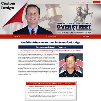Judicial Client Campaign Website Example