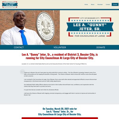 Alderman Election Client Campaign Website Example