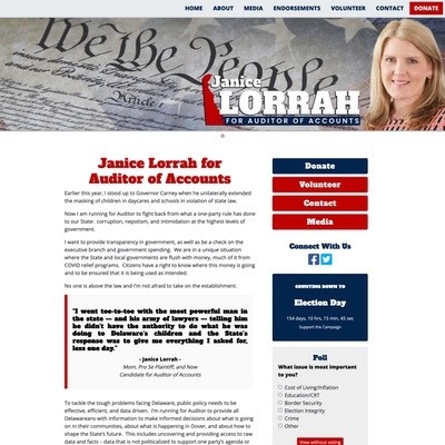 Auditor Election Client Campaign Website Example