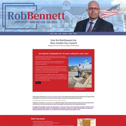 City Council Campaign Website Example City Council Campaign Website Example