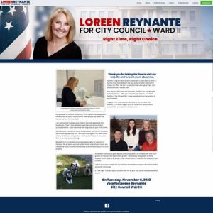 City Council Campaign Website Design - Online Candidate