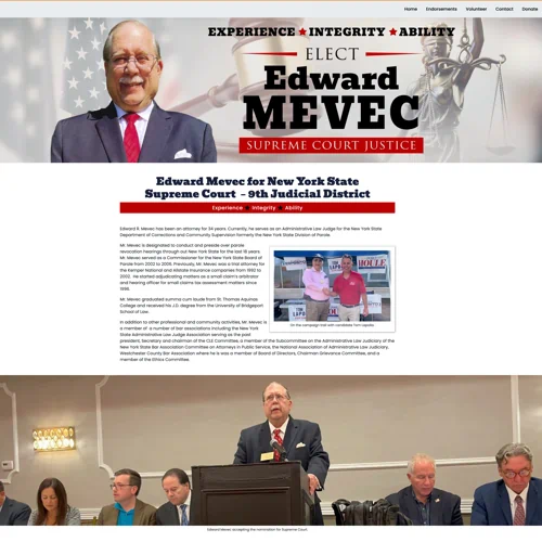 Justice Campaign Website Example