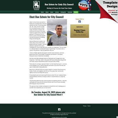 City Council Client Campaign Website Example