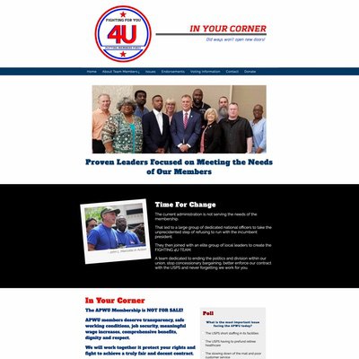 Union Election Client Campaign Website Example